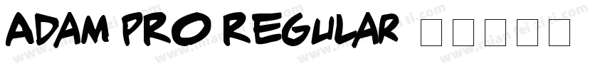 Adam PRO Regular字体转换
